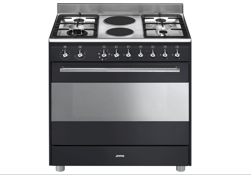 Smeg 90cm Anthracite Concert Cooker & Multifunction Oven